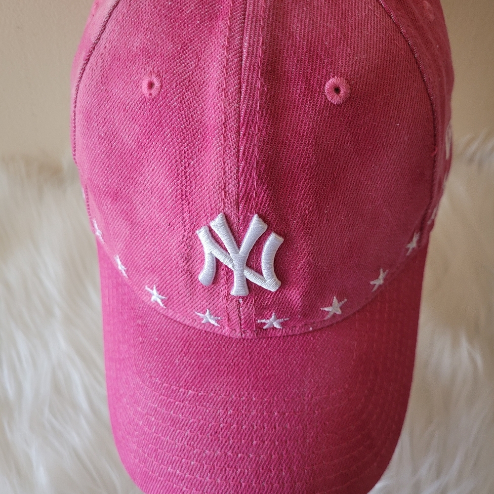 New York NY Baseball New ERA Sport Adjustable Cap Pink With Stars One Size